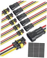 Connector Waterproof, 16 AWG 3 Wire Connectors, Automotive Electrical 3 Pin