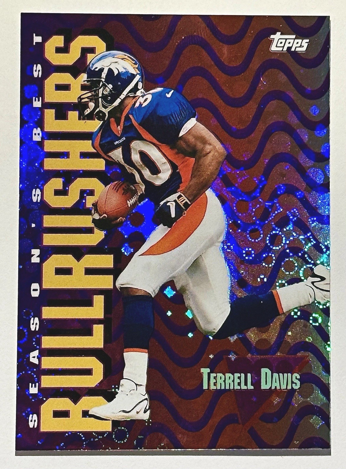 Topps 1999 Season's Best Bullrushers Terrell Davis #SB1 Broncos | NFL | HOF RB |