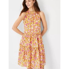 Ann Taylor Floral Tiered ShiftDress