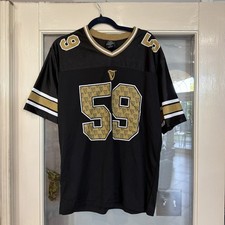 Guinness Stout Beer Football Jersey #59 Black Gold Men's Size Large -K1