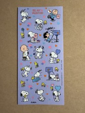 Peanuts Snoopy Heart Love Mail Stickers Sticker Sheet Charlie Lucy Schulz Purple