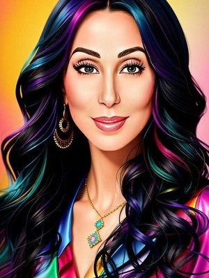 Cher Famous Singer Sticker Decal Laptop Wall Mirror Tumblr Locker