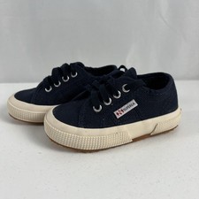 Superga Unisex Toddler 2750 JCOT Classic Sneakers Navy Blue/White Size 7