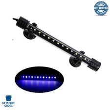 7.5-Inch Waterproof LED Fish Tank Light - White  Blue, Remote Control