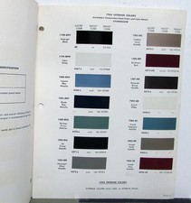 1964 Studebaker Lark Hawk Avanti Paint Chips By Dupont