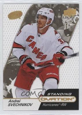 2023 Upper Deck Ovation Standing Gold Spectrum 76/250 Andrei Svechnikov #83 17ar