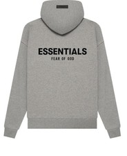 FEAR OF GOD Essential Hoodies Dark Oatmeal/Grey  Size M