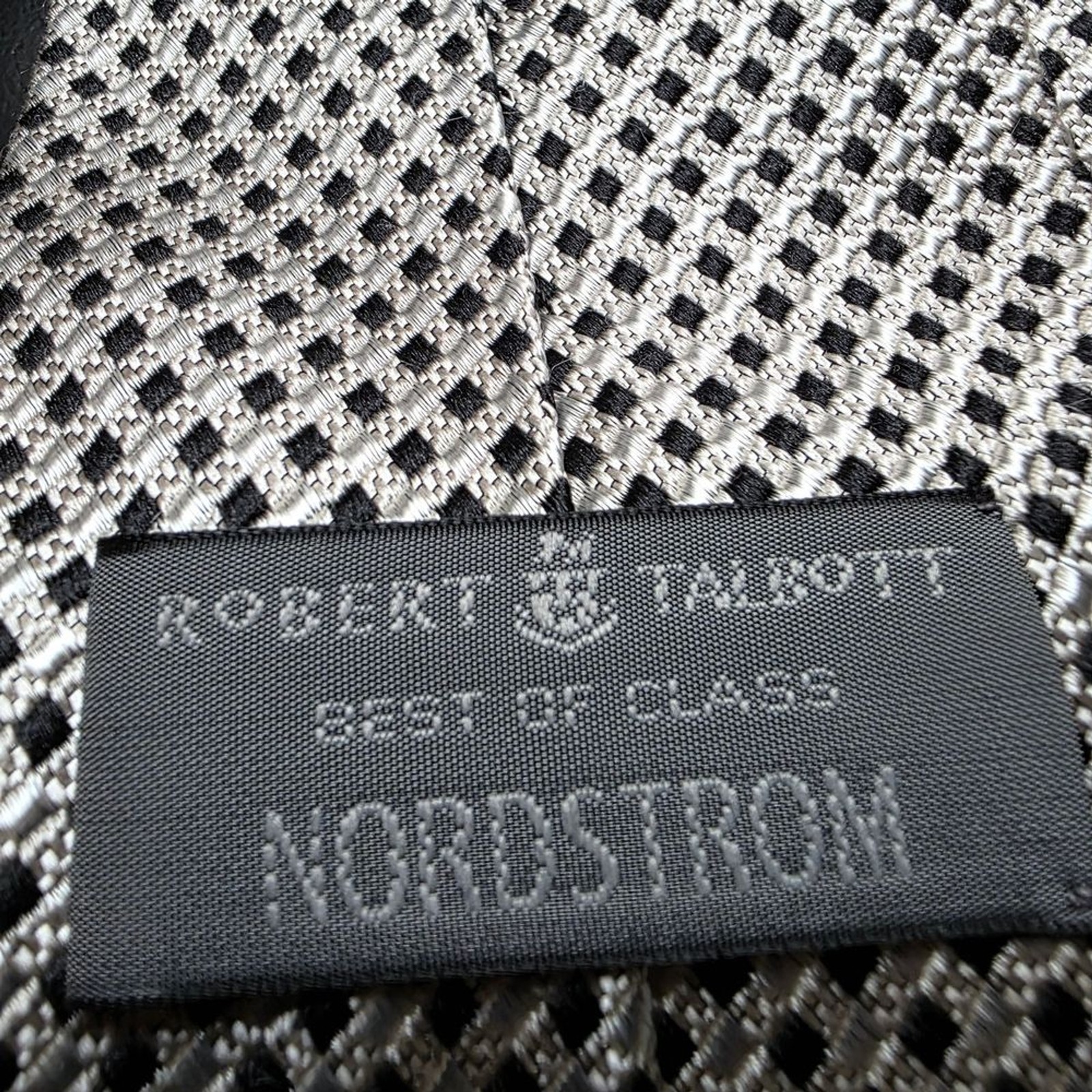 Robert Talbott Black and Silver Patterned Tie - image 2