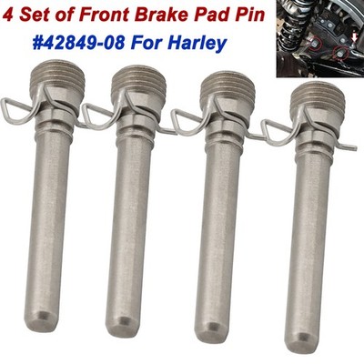4 Set Front Brake Pad Pin 42849-08 For Harley Touring Road King Road Glide 08-23