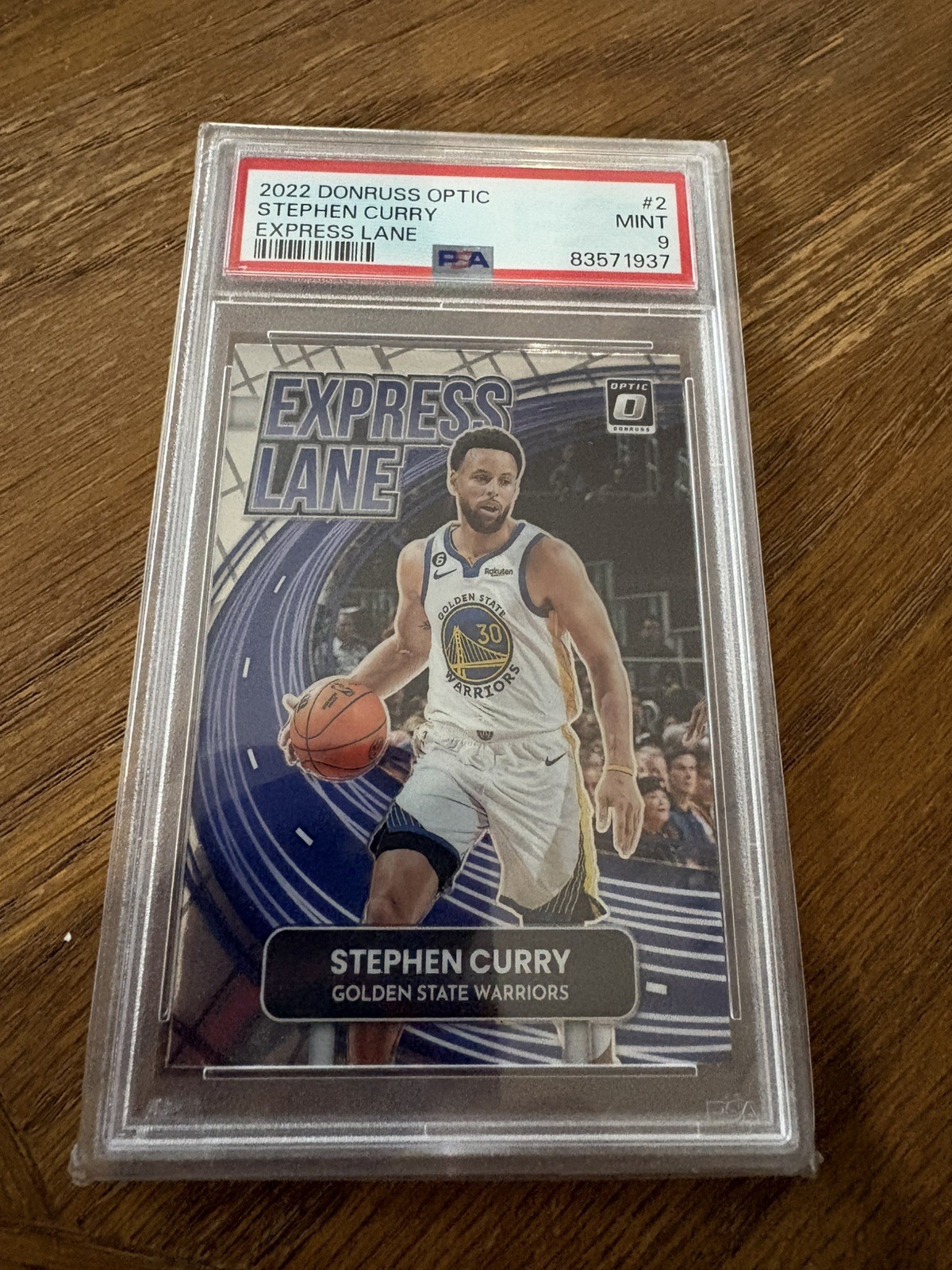 2022 Donruss optic STEPHEN CURRY express Lane #2 PSA 9 POP 4 RARE