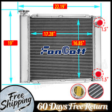 22x 19 Universal 2-row Radiator For Chevy Sbc 350 Performance Double Pass Us