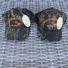 Two Mossy Oak Hats Kubota Dealer Camo Hat Outdoor Advertising