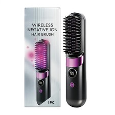 Hair Brush Straightener Lightweight Cordless Styling Tool Mini Ionic Hot Comb