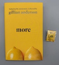 SIGNED  - More By Gillian Anderson New 1st Edition Hardback FREE PIN BADGE