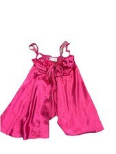 Vintage y2k Pink Tie Front Babydoll Camisole Coquette Romantic Fairy Large