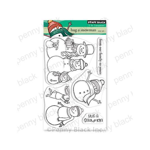 Penny Black Clear Stamps - Hug A Snowman 30-887
