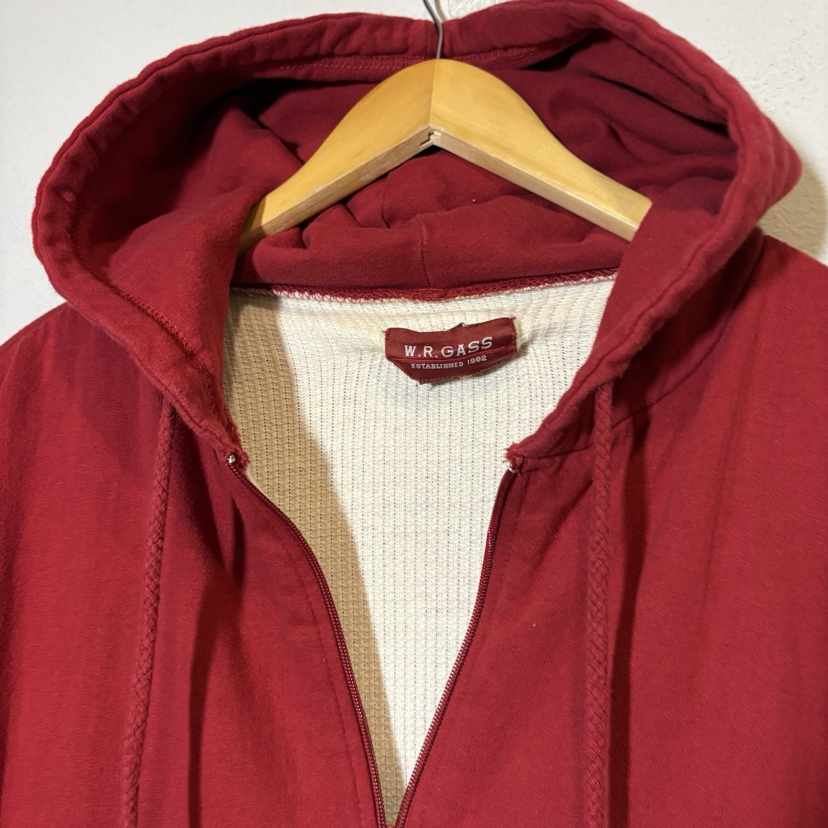 Vintage 90s CAMBER Full Zip Hoodie Thermal Lined Made in USA XL