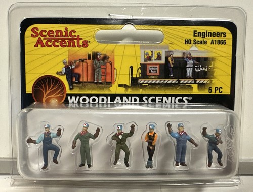 Figuras de ingenieros Woodland Scenics escala HO #1866 | Condition: New