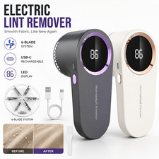 Electric Lint Remover Rechargeable Bobble Remover Fabric Shaver For Clothes US