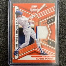 2021 Panini Elite Extra Robin Yount All-Time First Round Jersey # ATFM-RY /99 SP