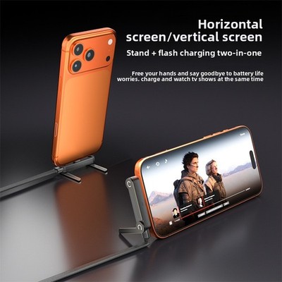 Foldable Phone Holder Fast Charge USB Data Cable Multi Function Stand