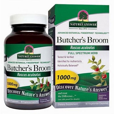 NEW - Butcher's Broom, 90 Vegetarian Capsules (500 mg per Capsule) - EXP: 03/29