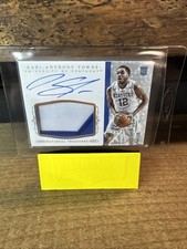 2015 National Treasures Rookie Patch On Card Autograph Karl-Anthony Towns /10. rookie card picture