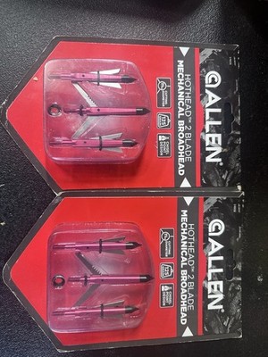 Allen Hothead 2 Blade Mechanical Broadhead 125 Grain 1.75 Inch Cut (2) 3packs