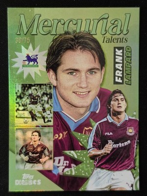 Topps Decades Premier League 90's Edition Frank Lampard West Ham Green /75