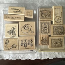 Stampin' Up Santa Post And Heritage Holiday Stamp Sets New