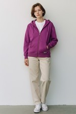 Eddie Bauer Women  s Full Zip Hoodie Pink Purple Size PS