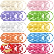 Binder Rings 1 Inch Loose Leaf Book Flashcard Rings Metal Colorful 500 Pcs