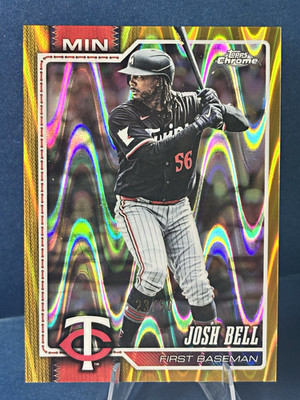 Topps Chrome 2026 Josh Bell Minnesota Twins #24 Serial Numbered /50 Parallel