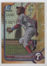 2022 Bowman Chrome Mega Box Orange Mojo Refractor 20/25 Yhoswar Garcia 0jk3