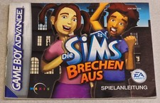 Only Die Les Sims Game Boy Advance GBA Manual Warning