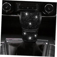 Bling Auto Gear Shift Knob Cover, Car Knob Gear Stick Protector, Auto Black