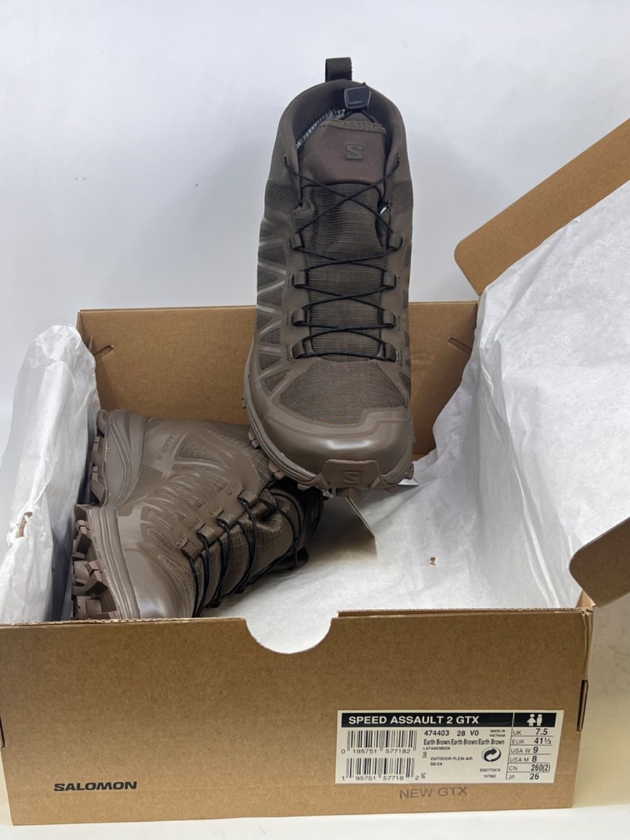 Salomon L47440300 Men's Speed Assault 2 GTX Earth Brown Boots | eBay