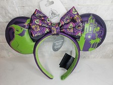 Disney DCA Oogie Boogie Bash 2025 Minnie Ears Glow In Dark New With Tags