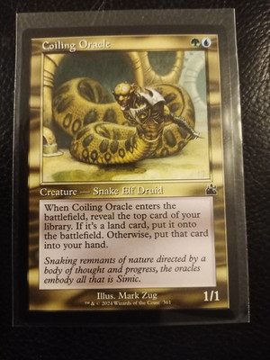 Coiling Oracle Magic The Gathering RETRO Ravnica Remasted 361 MTG Elf Druid