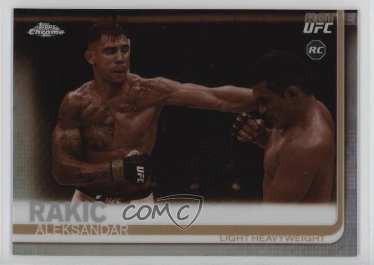 2019 Topps Chrome UFC Sepia Aleksandar Rakic #64 0b3