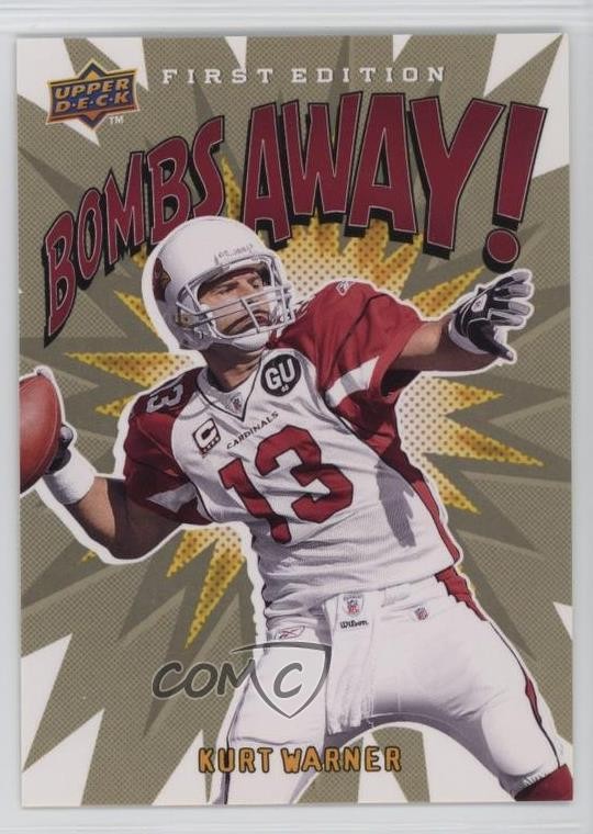 2009 Upper Deck First Edition Bombs Away! Kurt Warner #BA-1 HOF 2g0