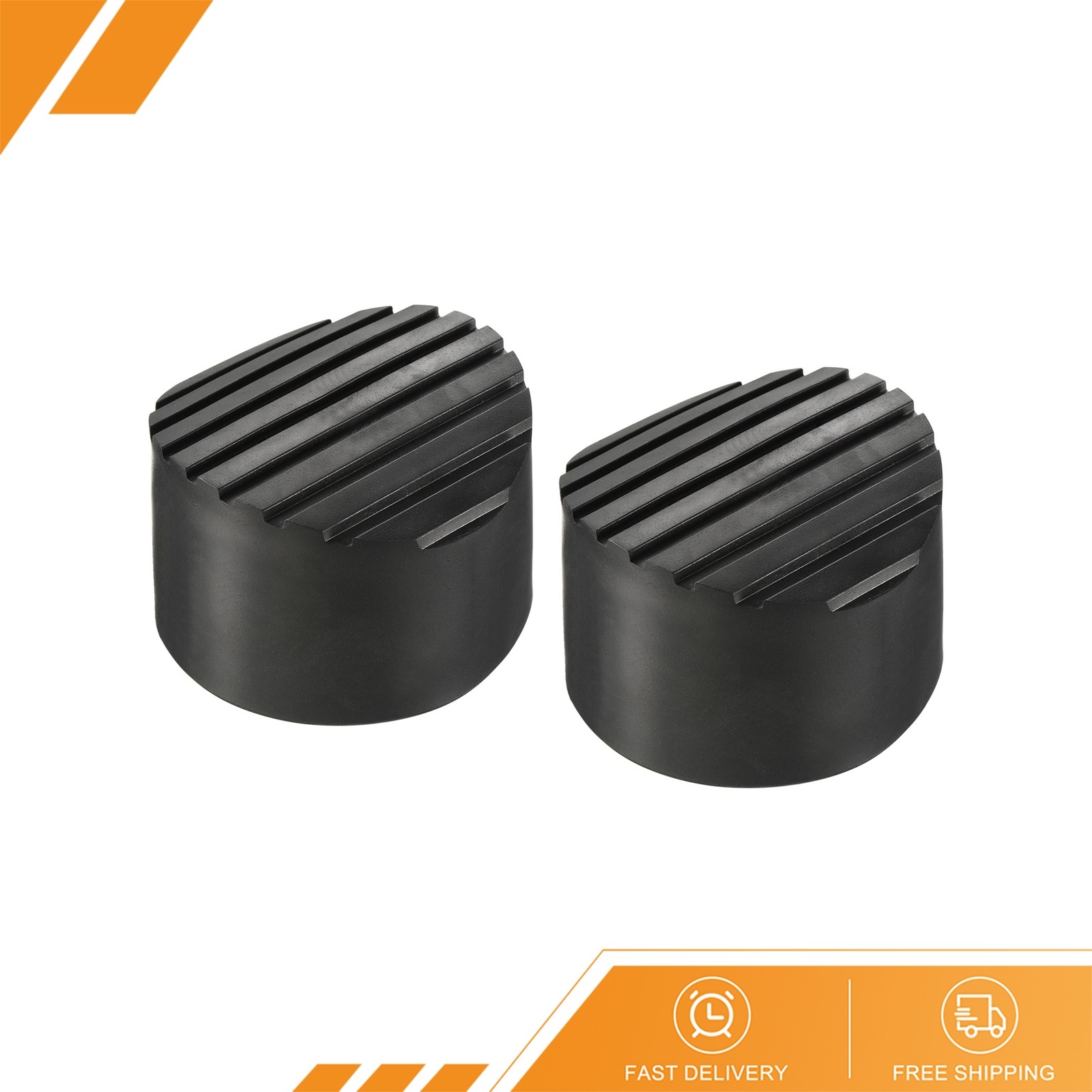 2 x Ladder Non-Slip Feet Mat 76mm ID Rubber Round Telescopic Ladder Pad Cover