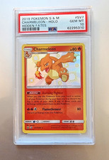 2019 POKEMON SUN & MOON HIDDEN FATES #SV7 CHARMELEON-HOLO HIDDEN FATES PSA 10