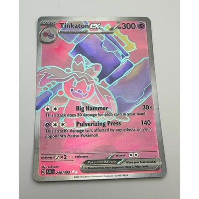 #ad Tinkaton EX PAL EN 240 193 Scarlet amp; Violet Full Art Holo Pokemon Card LP $10.00