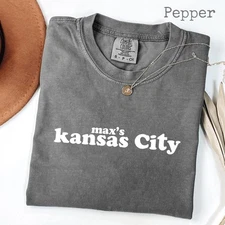 Max's kansas City Shirt, Aesthetic Cloud Font Graphic Tee, Cute Minimalist Shirt