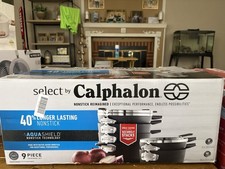 Select by Calphalon with AquaShield Nonstick 9pc Space-Saving Cookware Set NEW