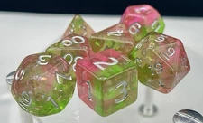 Sirius  Acererak's D&D :  Gold polyhedral dice Set D23