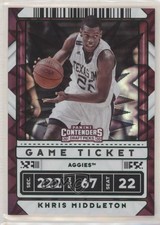 2020 Contenders Draft Picks Game Ticket Green Explosion Khris Middleton #30 04v9
