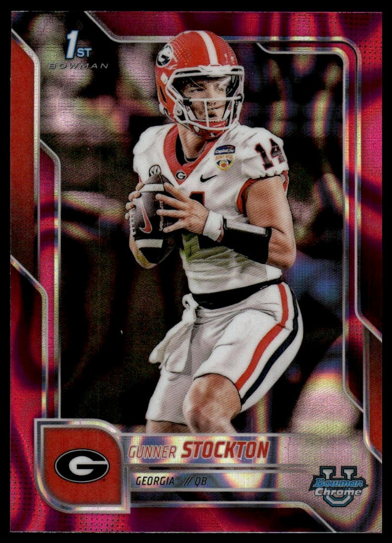 2025 Bowman University Chrome Gunner Stockton #131 Pink Lava Refractor