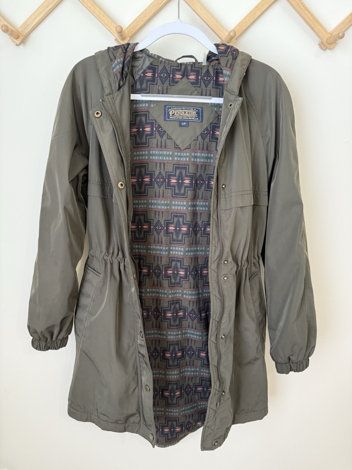 Pendleton Hooded Techrain Anorak Jacket Small Pet… - image 9